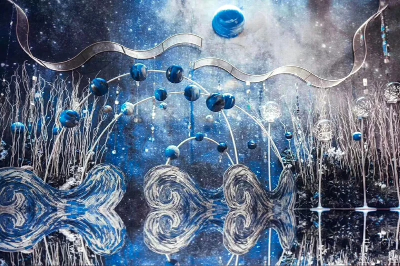 JAROWN Wedding Wrought Iron Wave Grid Props Activity Stage T Station Flower Arrangement Decor Wedding DIY Home Party Decorations (26)