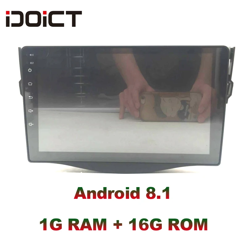 Excellent IDOICT Android 8.1 Car DVD Player GPS Navigation Multimedia For Toyota Rav4 Radio 2008-2013 wifi bluetooth 5