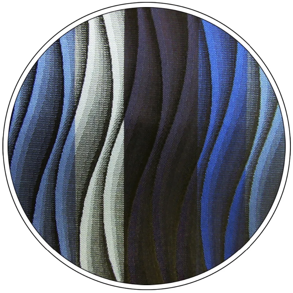 U23 галстуки для мужчин синий постепенная смена рябь Шелковый ручной работы Свадебный классический галстук 6 см галстук