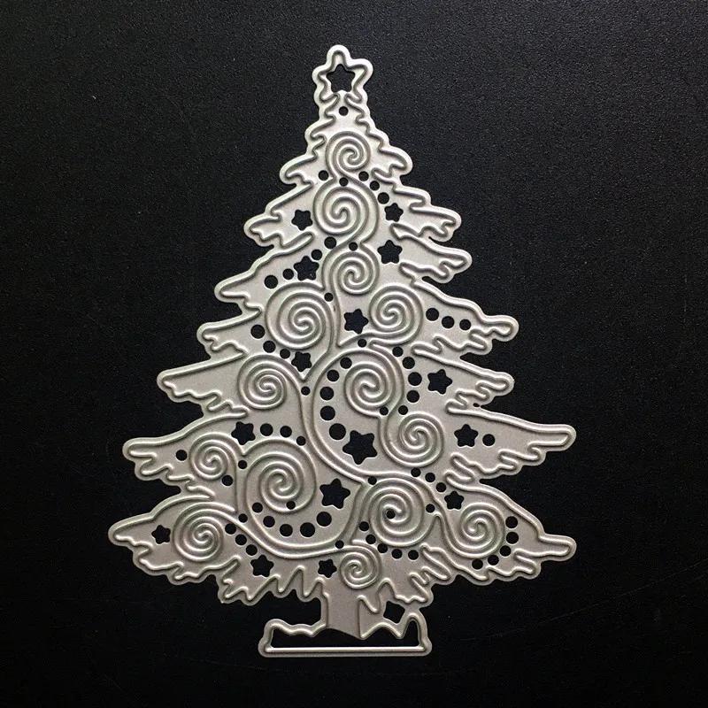 Dies scrapbooking nouveau Arrivage 2019 Carbon Steel Embossing DIY Stencil Bow die Christmas Tree Pendant  Troqueladora