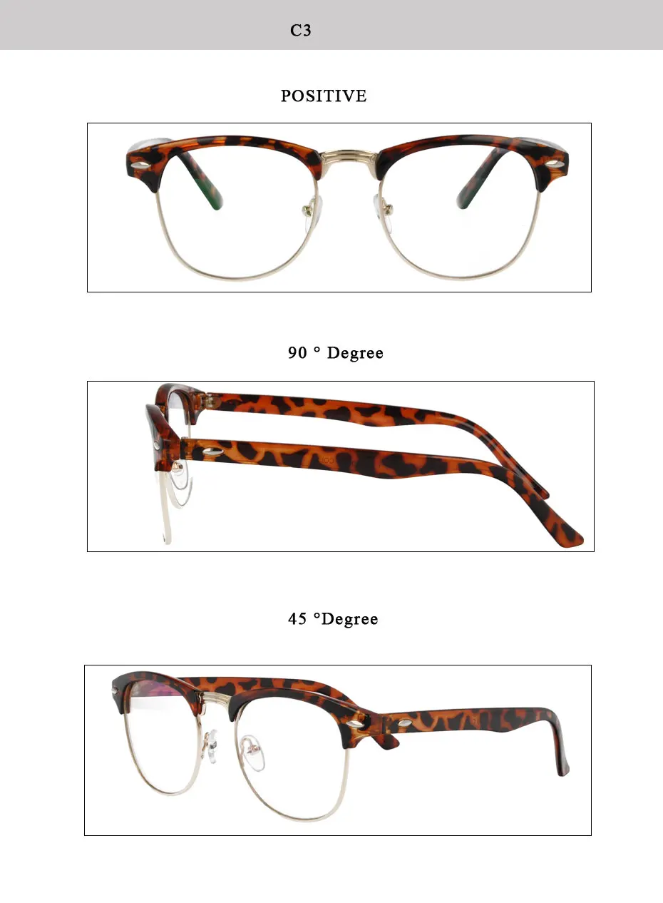 Магия Jing круглые пластиковые очки Очки по рецепту очки полный обода оптических оправ для мужчин 011
