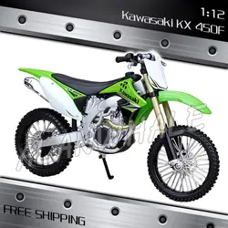 1:12 Масштаб новый Kawasaki KX 450F литье металла модель мотоцикла мотоцикл гоночных автомобилей для мальчиков коллекция автомобиля