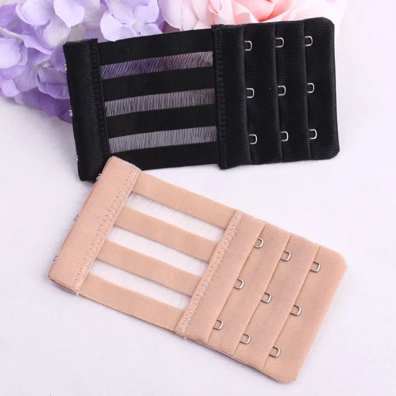

Elastic Buckle Extended 4 Hooks Clasp Bust Extender Clasp For Bra Extension Bra 3 Hook And Eye Tape Three Hooks 4 Hooks