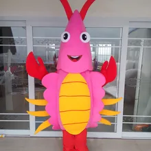 Прямая с фабрики Хэллоуин красный лангуст костюм талисмана Взрослый размер нарядное платье мультфильм костюмы для рекламных мероприятий