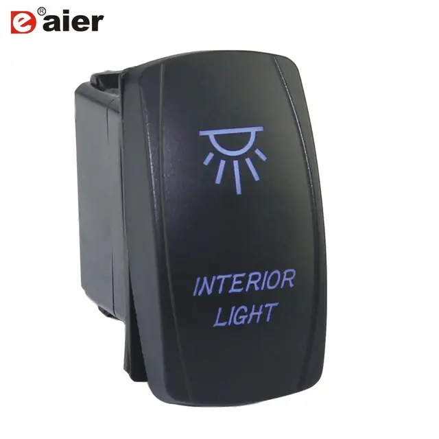 1PC 12V 24V UTV Car Boat Rocker Toggle Switch 20A Waterproof Lighted Switches 5 Pin ON Off For Marine ATV RZR RV Auto Truck DR-A11L25ABL-LB6