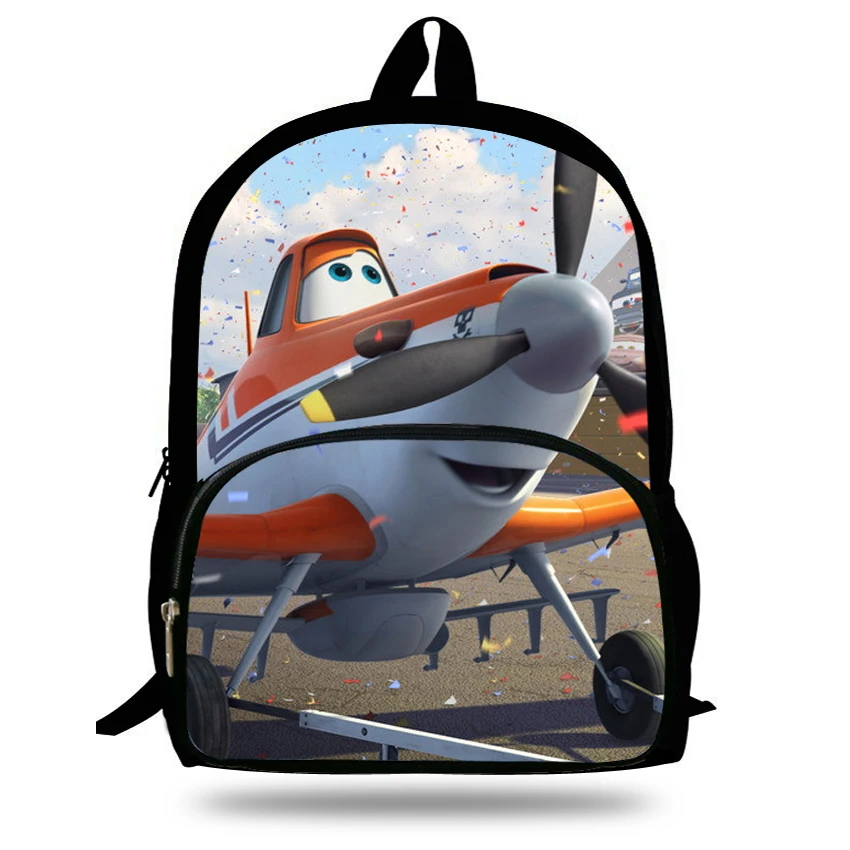 

16-Inch Popular Cartoon Bags For Girls Plane Backpack For Kids Boys School Bag For Teenage Children