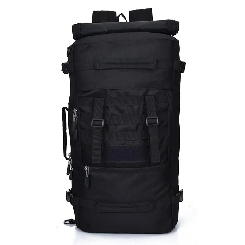 

50L Large Backpack Outdoor Trekking Rucksacks Bag for Hiking Camping Mountain Climbing (Black)