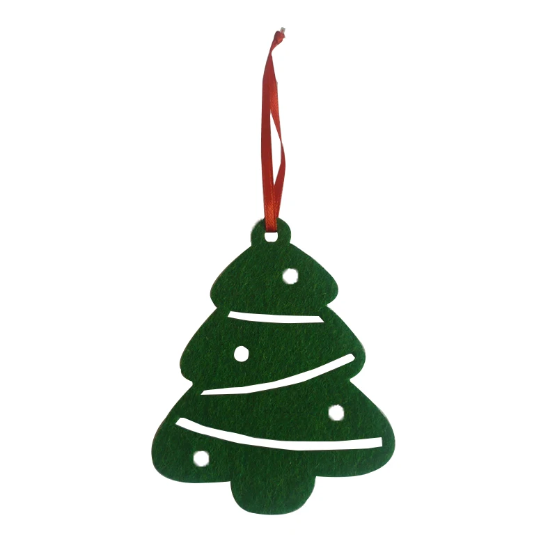 10pcs tree Праздничная зона 10 шт. Пряничный человек Рождественская елка орнамент Рождественская подвесная подвеска Снеговик Рождественское украшение для дома праздник - Цвет: 10pcs tree