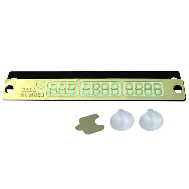 

1 pcs Telephone Number Card Temporary Car Parking Card Notification Night Luminous Car Stickers Exterior Accessories