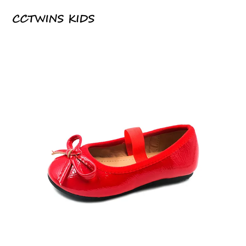 

CCTWINS KIDS 2018 Autumn Toddler Fashion Princess Party Shoe Baby Girl Brand Butterfly Ballet Children Pu Leather Flat GB1954