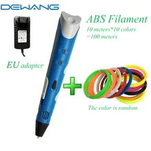 DEWANG 3d Printing Pen Lapiz 3d Magic Drawing Pen for DIY Handwork Toys 1.75mm ABS PLA PCL Filament 3 d Pen Plastic Handles sale dewang d7 1 75mm abs pla 3d printing pen doodle kids adult drawing diy filament modeling pencil