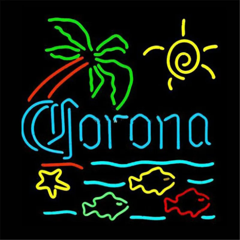 17*14"CORONA NEON SIGN Signboard REAL GLASS BEER BAR PUB Billiards