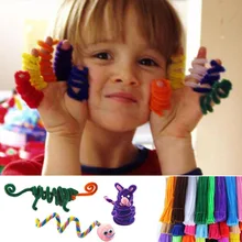 Color & Shape 100 Pcs/set educational toy Sticks For Craft Children Educational Kid Pipe Stems Craft Creative fun Games DIY Toys