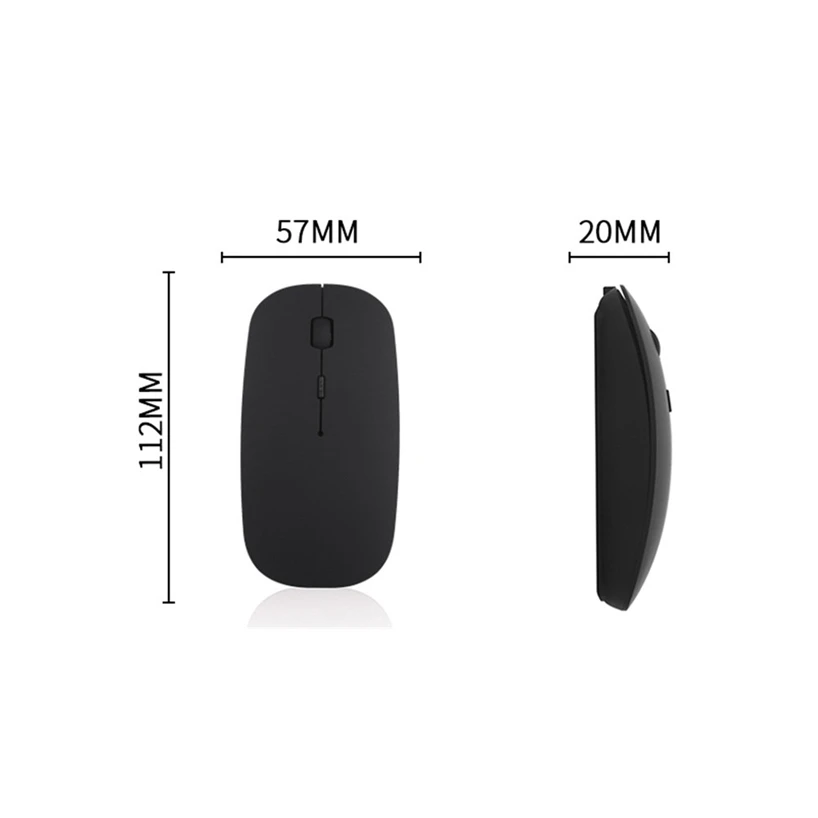 Беспроводная мышь VOBERRY Bluetooth 4,0 и 2,4G, Двухрежимная Бесшумная зарядка, 4 кнопки 1600 dpi, высокочувствительная мышь