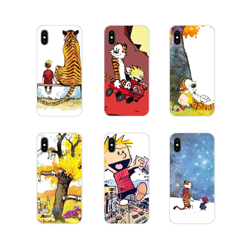 

For Samsung Galaxy S3 S4 S5 Mini S6 S7 Edge S8 S9 S10 Lite Plus Note 4 5 8 9 Accessories Phone Cases Covers calvin and hobbes