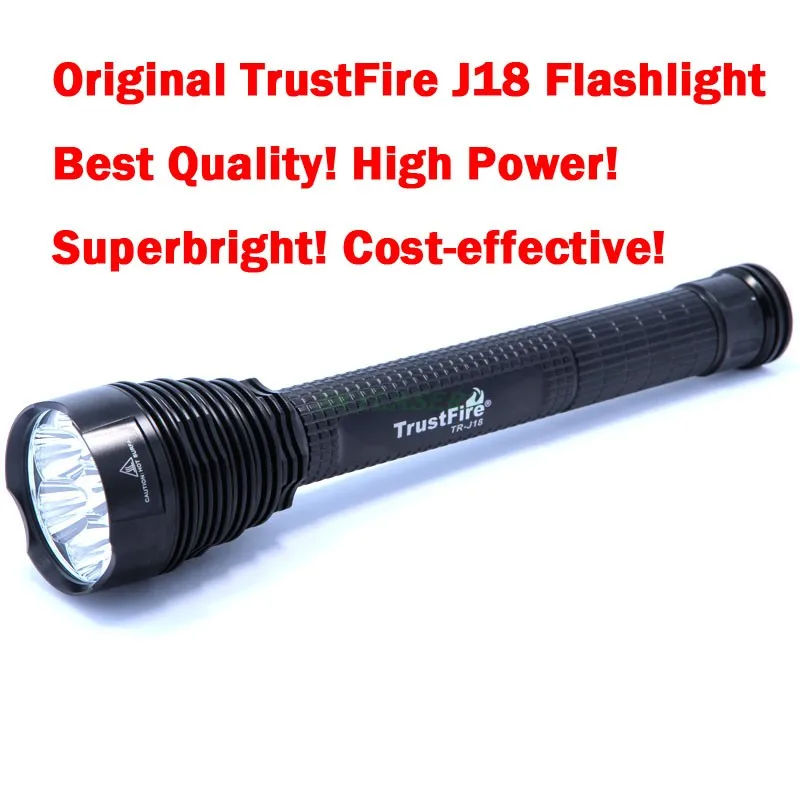 Оригинал TrustFire J18 7T6 7 * XM-L T6 8500 люмен 7 светодио дный самый мощный светодио дный фонарик (3*26650/3*18650)