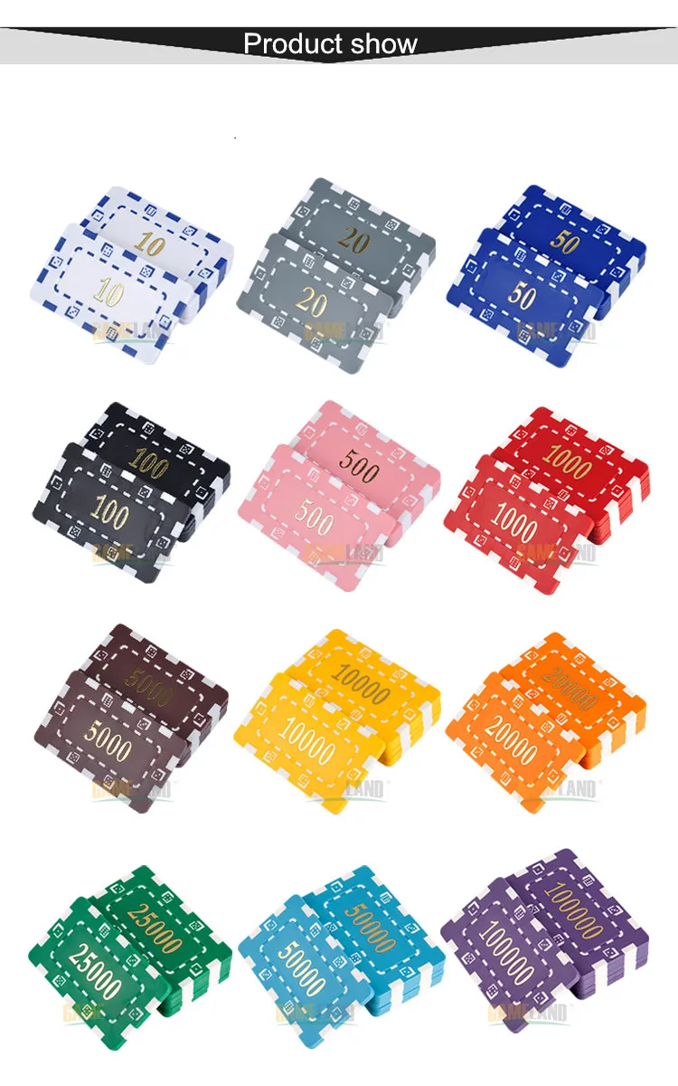 Квадратный набор фишек для покера казино АБС-пластиковые покерные фишки высококачественный Техасский Холдем оптом покерные карты Prot покерные Комплекты 10 шт. 77,6x44,6x4 мм
