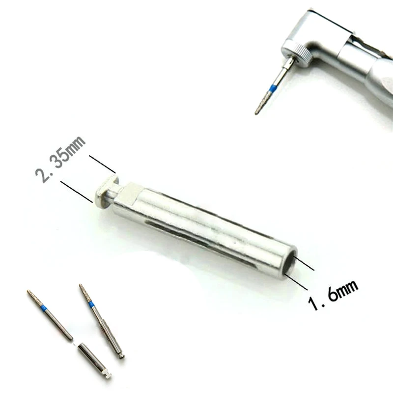 

1PCS Shaft 2.35mm Dental Mandrel FG-RA Burs Adaptor Rotary Polishing Shank Stainless Steel High Speed Contra Angle Holder Tool