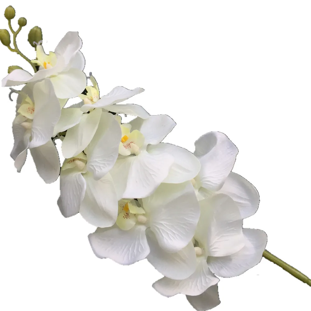 

8p 108cm (8 head/piece) Phalaenopsis Butterfly Moth Orchid 6 Color Orchids for Wedding Centerpiece Decorative Artificial Flowers
