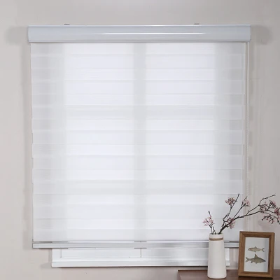 

Free shipping Custom made Top quality double-layer light filtering roller zebra blinds