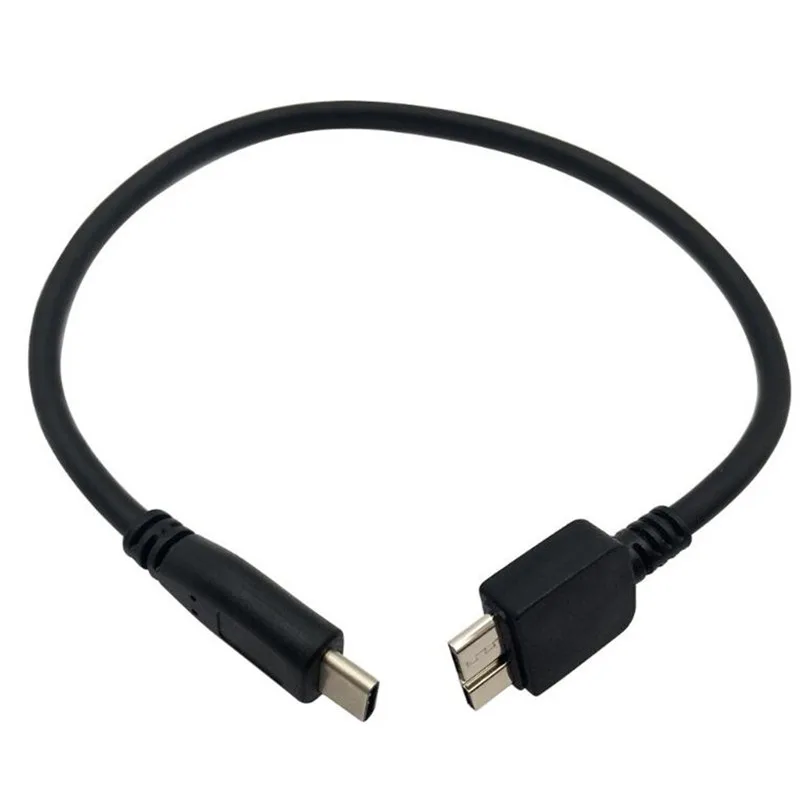 USB кабель 3,1 type-C штекер для Micro B 3,0 кабель адаптер 10 Гбит/с высокоскоростной жесткий диск шнур провод линия для Macbook черный