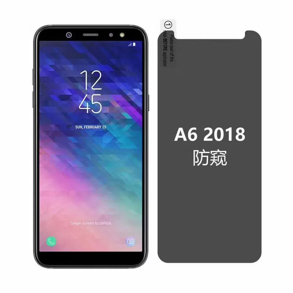 Антибликовое покрытие для Samsung Galaxy A6 A8 J4 J6 Plus защита экрана из закаленного стекла