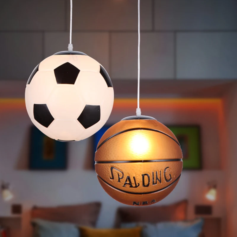 Basketball soccer chandelier aisle lights children's bedroom lights