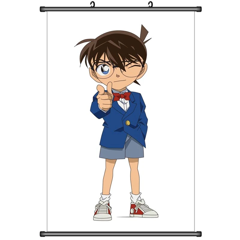 Estuche de Anime japonés de Detective Conan, cartel de desplazamiento de  pared, imágenes decorativas, cerrado, Conan, Edogawa y Jimmy Kudo|Pintura y  caligrafía| - AliExpress