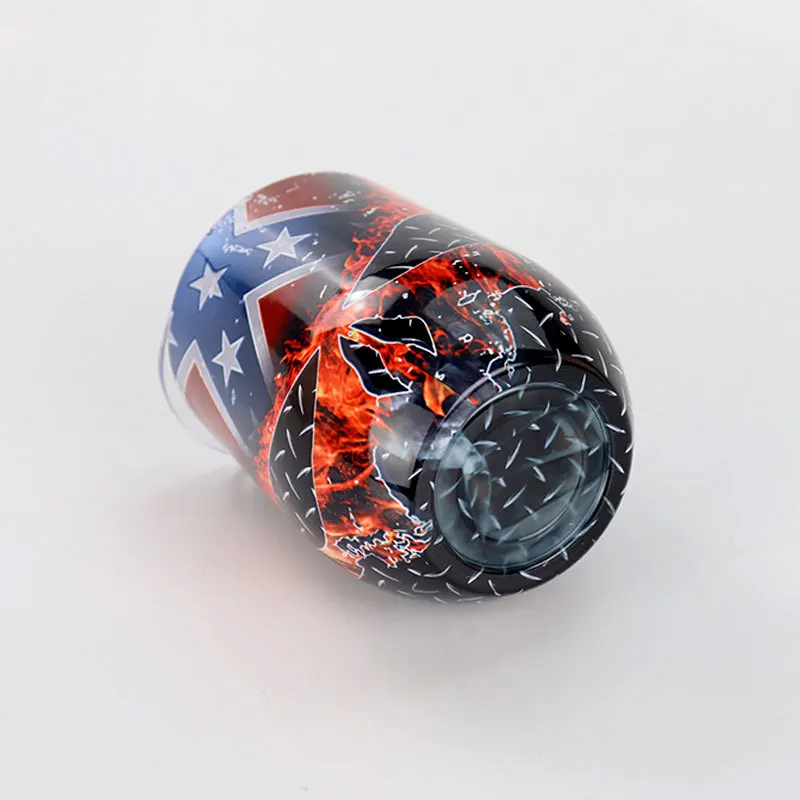 Бутылка вина с крышкой Stemless Вакуумная чашка 12 унц.. небьющаяся двойная настенная