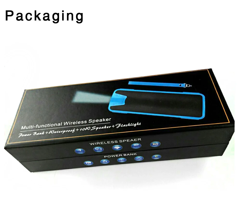 Ssdfly водонепроницаемый супер бас Bluetooth динамик 4000 мАч Power Bank мощный портативный