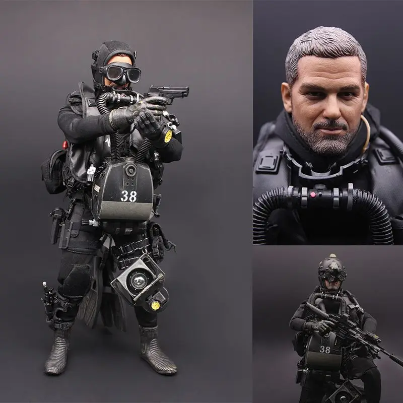 16 United States NAVY SEAL UDT frogmen Soldier Set Military