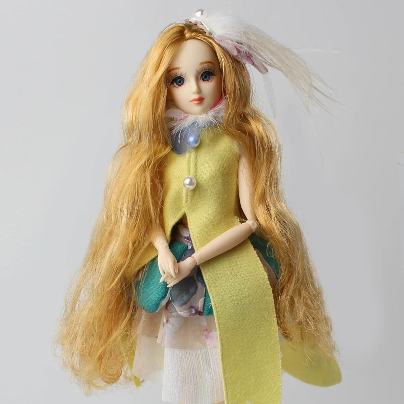 

Fortune Days 1/6 Xiaojing doll Ha Xue 14 joint body with makeup reborn girls 34CM High Quality Blyth dolls toys