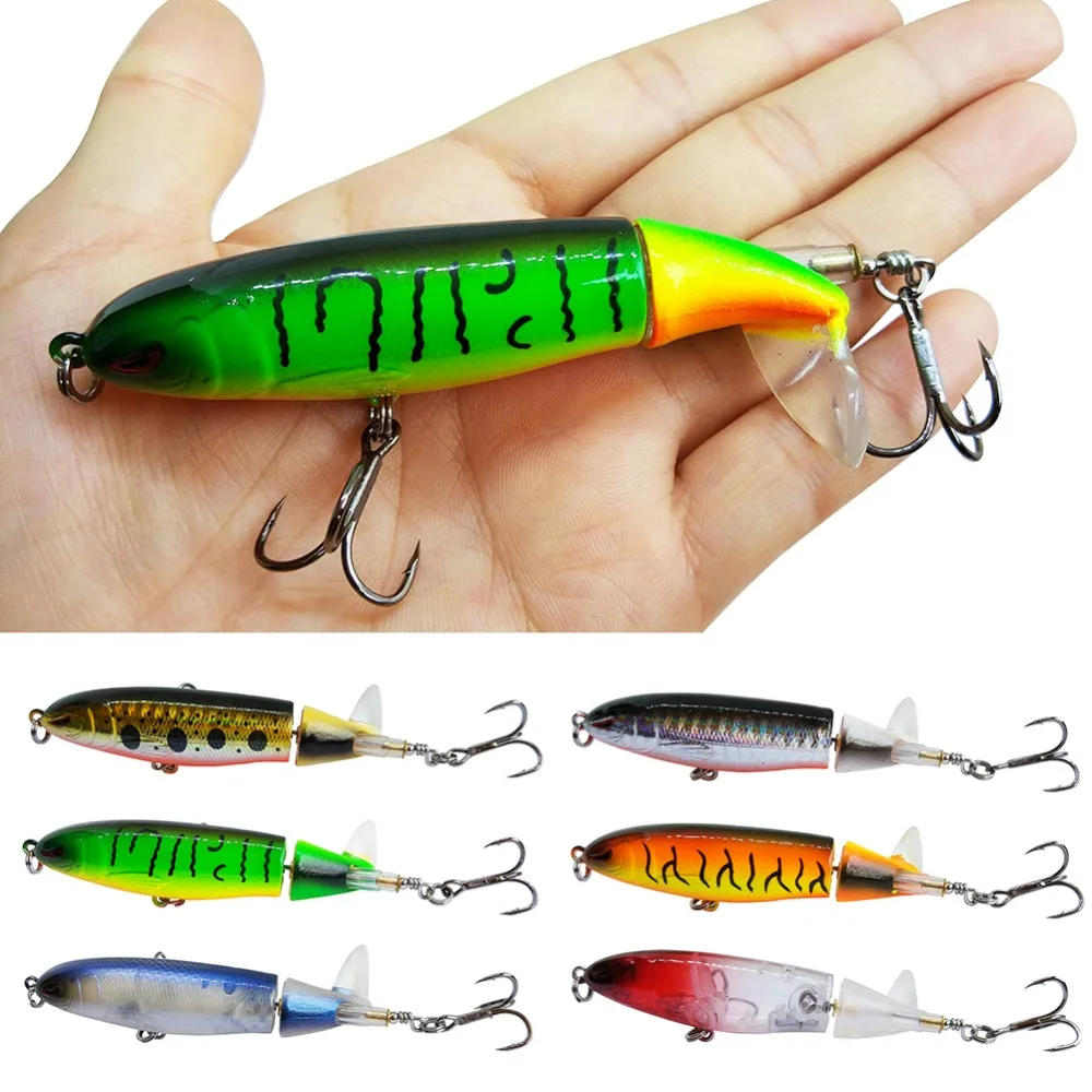 1 шт. жесткая рыболовная приманка Whopper Plopper 100 мм/13 г с крючками VMC воблер свимбейт