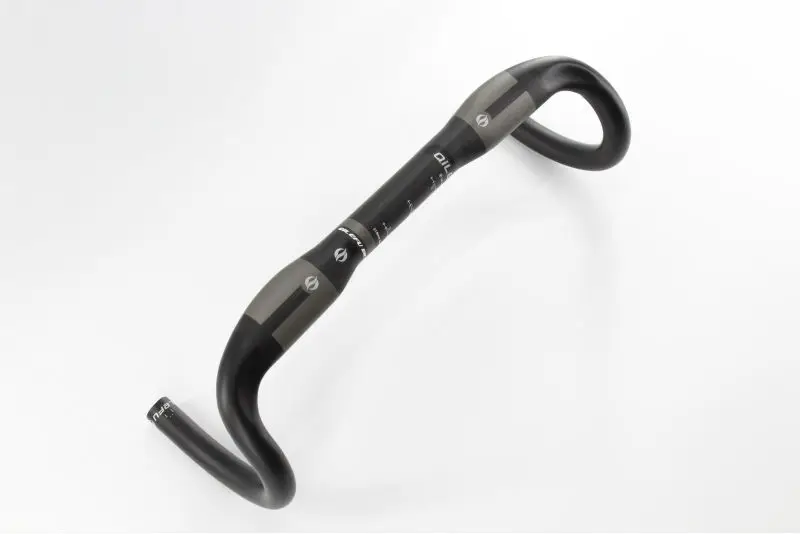 

2017 Newest gray QILEFU Road bike racing matte 3K full carbon fiber bicycle handlebar external cable lightest parts Free ship