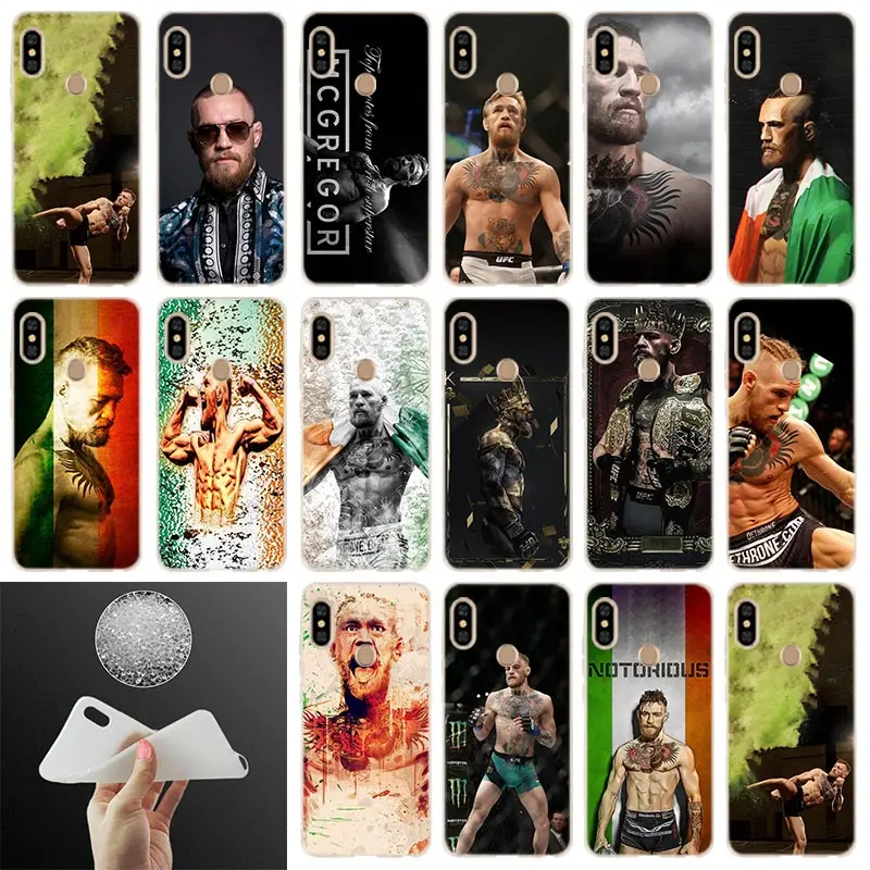 

Phone Case Conor McGregor UFC For Xiaomi Redmi Note 7 6 5 4x redmi 7 6pro 6a s2 5a 4a 4x 5plus y3 Soft Cover Coque