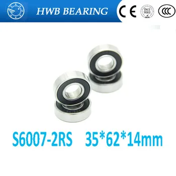 

Free Shipping 35*62*14 mm stainless steel ball bearings s6007 2rs steel hybrid ceramic ball bearing