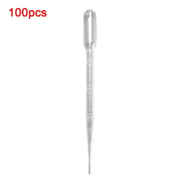 

100PCS/SET Durable For Use 3ML Disposable Plastic Eyedroppers Pipette Eye Droppers for Liquid Transfer Top Quality
