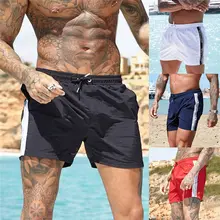 Модные мужские эластичные повседневные спортивные шорты с карманами, мужские шорты#4M15
