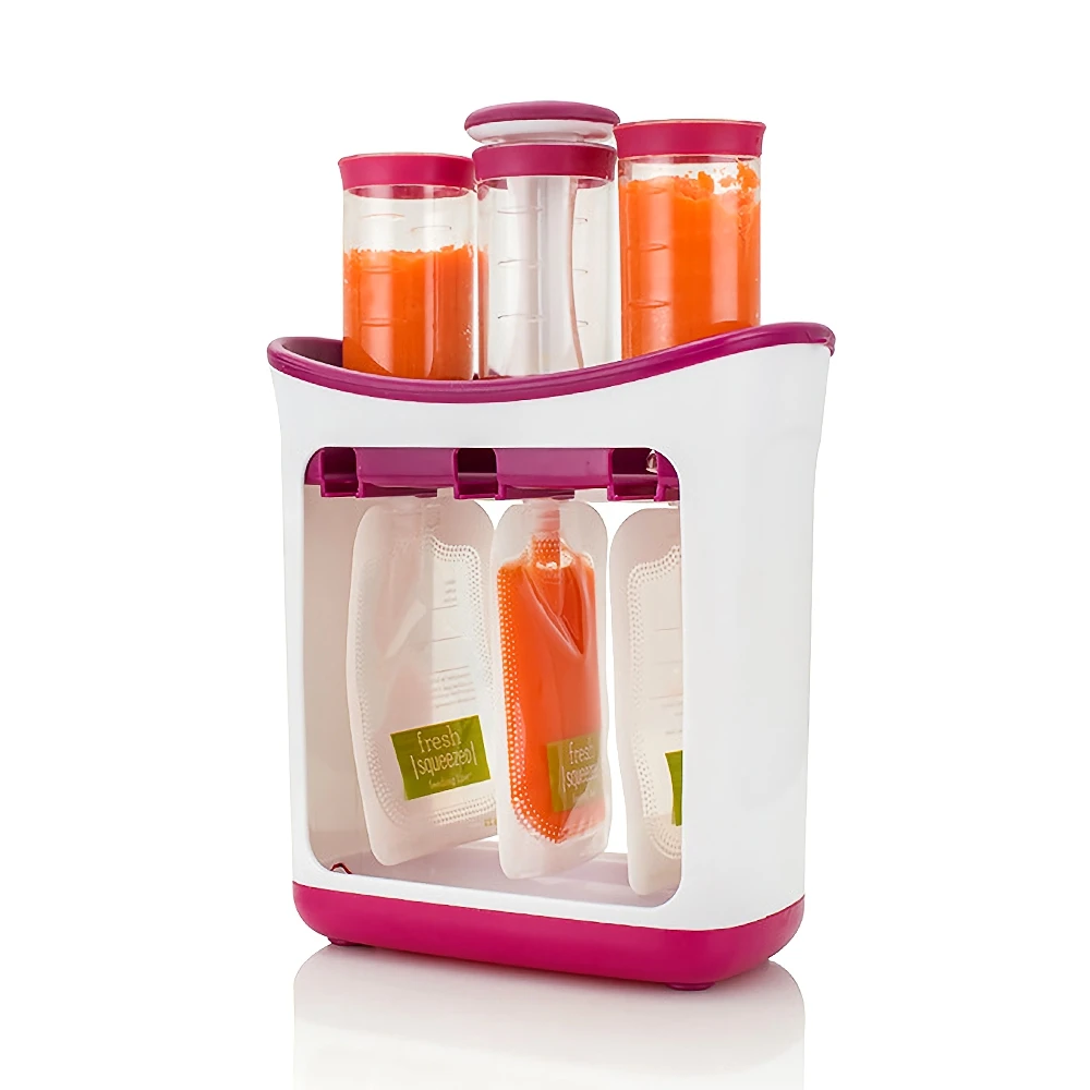 

Baby Food Maker Squeeze Food Station Baby Food Organization Storage Containers Baby Food Maker Set Fruit Puree Packing Machine
