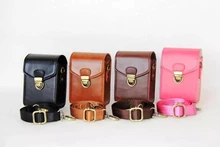 Camera PU leather bag Protective Pouch for Casio Canon Sony Pocket Cameras
