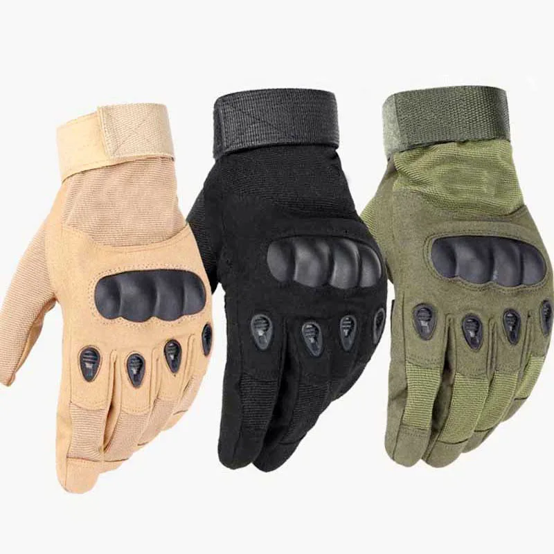 

Outdoor Sports Tactical Gloves Full Finger For Hiking Riding Cycling Army Military Men's Gloves Armor Protection Shell Gloves