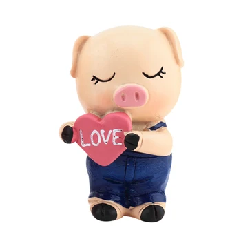 

Household Car Ornament Cute Couple Pig Doll Automotive Decoration Auto Interior Dashboard Decor Cute Pink Pig Gift Crafts