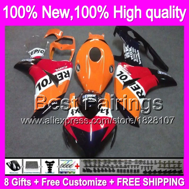 Fairing For HONDA CBR 1000RR 1000 RR 08 09 10 11 40B109 Repsol CBR1000