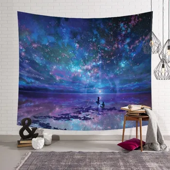 

New Starry Tapestry Universe Printed Tapestrys Polyester Fabric Wall Hanging Decor Mural Beach Towel Blanket