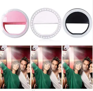 

Selfie LED Ring Flash Lumiere Telephone Portable LED Mobile Phone Light Clip Lamp For iPhone xr telefoon lens lampka do telefonu