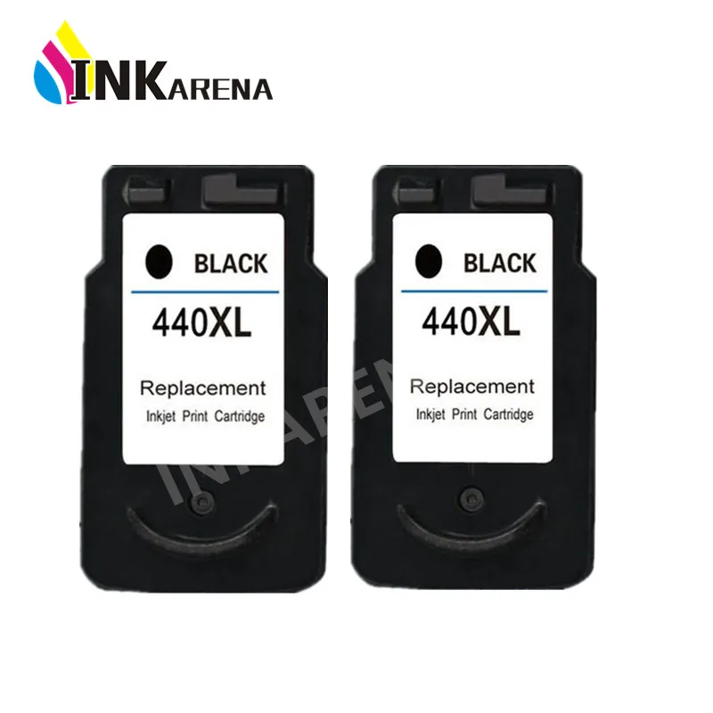 2PCS Black PG440 PG 440 PG 440 XL Ink Cartridge For Canon PIXMA MX374 MX394 MX434 MX454 MG3240