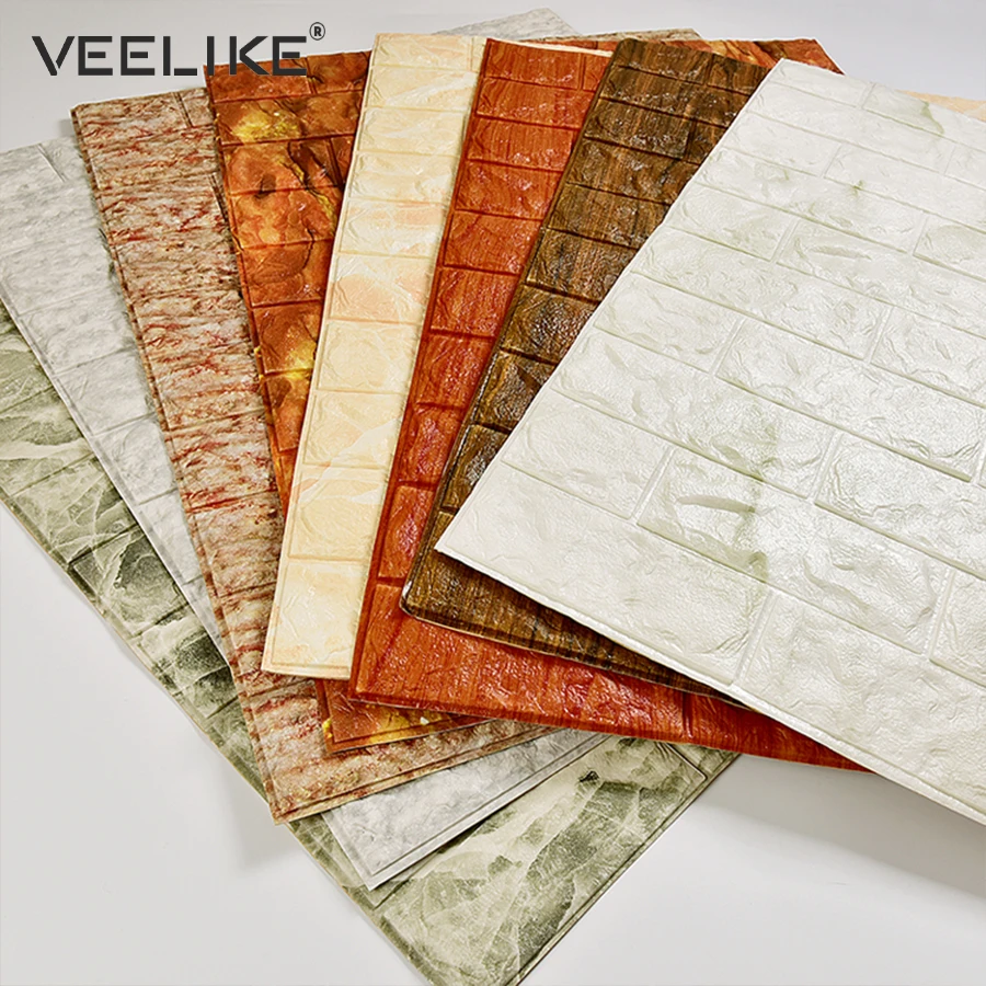 Self-Adhesive 3D Brick Wall Panels, Retro Brick Wallpaper for Living Room, Kitchen, and Bedroom Decor, Home Wall Covering image 5