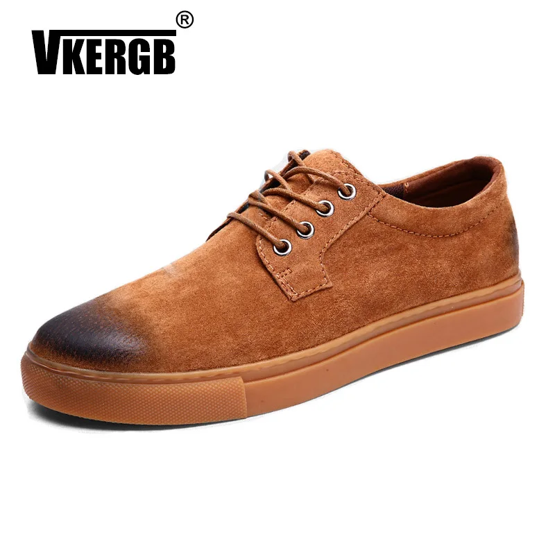 VKERGB Casual Suede Leather Driving Moccasins Slip on Formal Loafers Men Shoes Male Dress Lace-Up Wear Comfortable Safety Gray VKERGB Casual Suede Leather Driving Moccasins Slip on Formal Loafers Men Shoes Male Dress Lace-Up Wear Comfortable Safety Gray