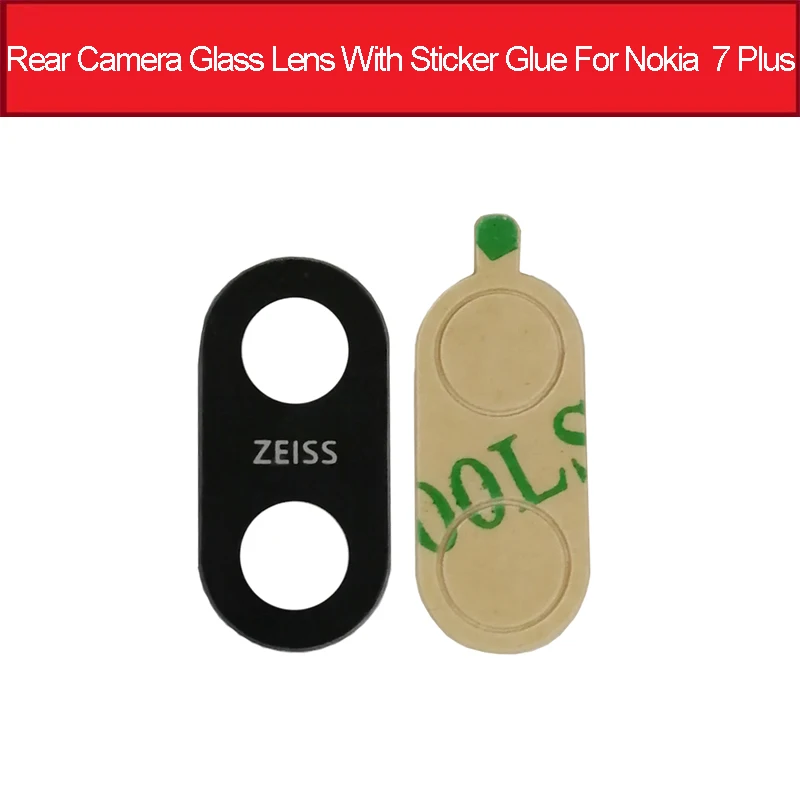 

Back Camera Glass Lens With Sticker Glue For Nokia 7 Plus 7+ Rear Camera Glass Lens Ahesive Sticker Replacement Parts