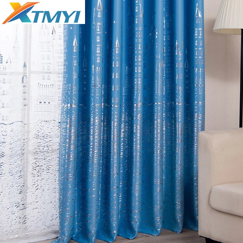 Us 3 9 45 Off Cute Blackout Curtains For Living Room Children Boys S Window D In From Home Garden On Aliexpress